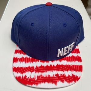 NEFF 2017 Daily Pattern Royal/Red Snapback Cap